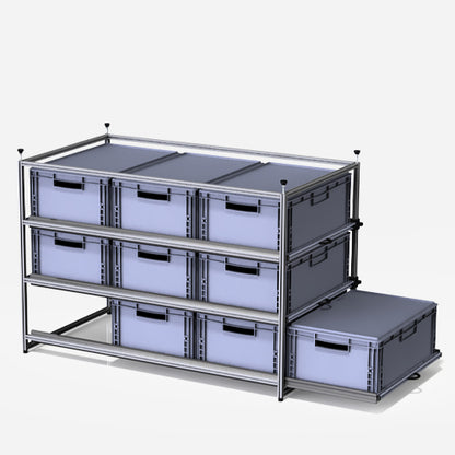 Regalsystem (LxBxH) 123 x 69 x 124 cm