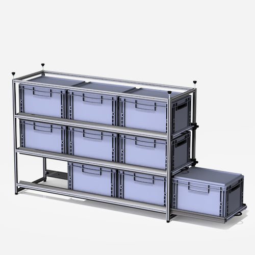 Regalsystem (LxBxH) 123 x 39 x 120 cm